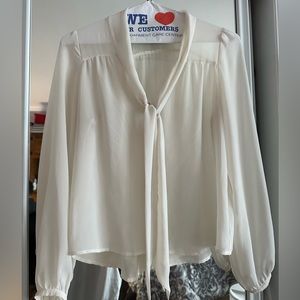 White Blouse-Necktie